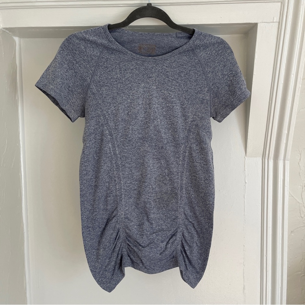Athleta Fastest Track Seamless Ruched Tee Short Sleeve Top. Women’s